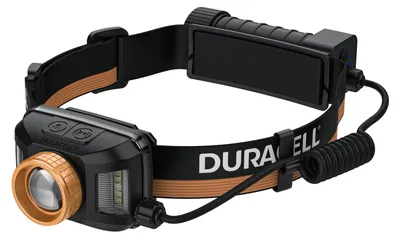 Produktbild von Duracell DH1500R Stirnlampe 1500 Lumen 1x18650 Akku wiederaufladbar