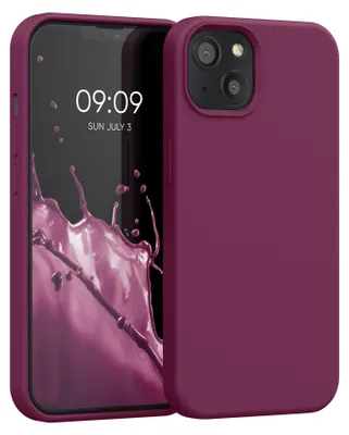 Produktbild von kwmobile Handyhülle für iPhone 13 Hülle, für iPhone 13 Case - Hülle Silikon - kabelloses Laden - Magenta Lila