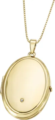 Produktbild von Goldmaid Anhänger mit Kette 375 Gelbgold Glänzend 1 Diamant weiß