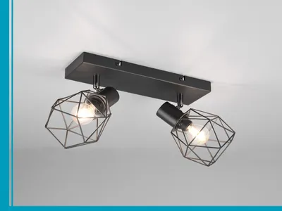 Produktbild von Industrielampen Deckenstrahler Gitterlampen Deckenleuchte Industrial Flurlampen