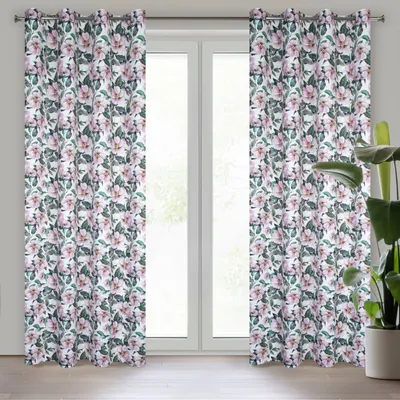 Obrázek produktu pro Eurofirany 409804, Sheer, Bílá, Vzorovaný, Polyester, Průchodka, 210 g/m²
