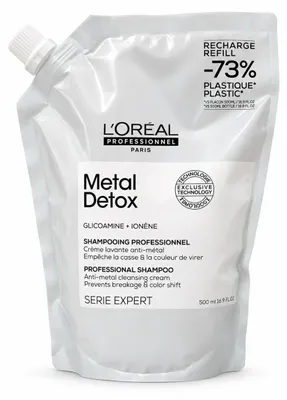 Imagen del producto de Champú protector Serie Expert Metal Detox, recarga de 500 ml