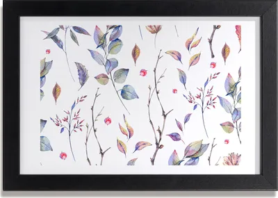 Produktbild von Bild 30x20 MDF-Rahmen, Wandkunst Blätter