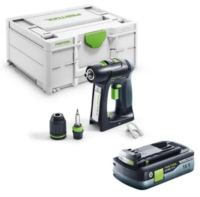 Produktbild von Festool Bohrschrauber C 18-Basic + Akkupack BP 18 Li 4,0 HPC-ASI 577050