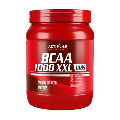 Zdjęcie produktu dla BCAA 1000 XXL TABS aminokwasy wspierające mięśnie 240 tabletek Activlab