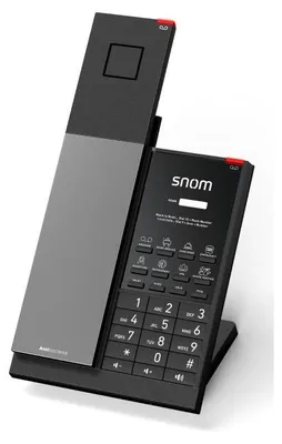 Zdjęcie produktu dla Snom HD351A, IP Phone, Czarny, Zestaw słuchawkowy przewodowy, Biurko / Ściana, Przeciwbakteryjny, 1.881792 - 1.897344 GHz
