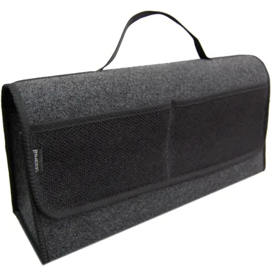 Produktbild von Kofferraum Klett-Tasche Organizer Autotasche Werkzeugtasche Kofferraumtasche Schwarz 50 cm x 16 cm x 21 cm