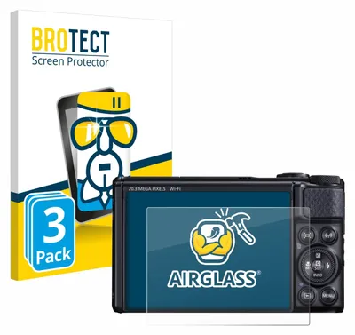 Produktbild von 3x BROTECT Schutzglas für Canon PowerShot SX740 HS / Lite Schutzfolie Panzer Folie Glas Display Schutz klar