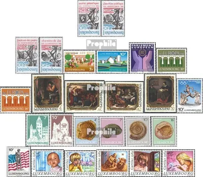 Produktbild von Briefmarken Luxemburg 1984 Mi 1091-1116 (kompl.Ausg.) Jahrgang 1984 komplett postfrisch Philatelie