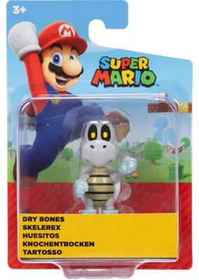 Image de Skelerex : figurine super mario 7 cm - figurine nintendo articulée - jakks