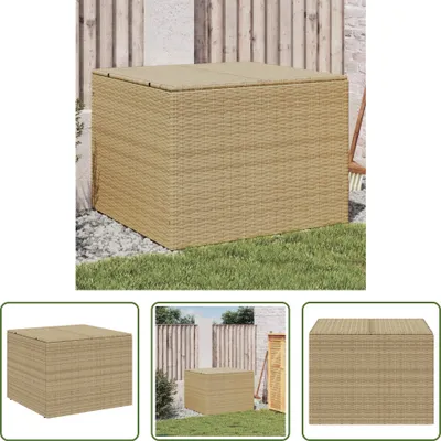 Obrázek produktu pro The Living Store Zahradní truhla Beige 291L Poly Rattan