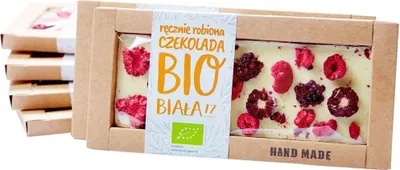 Produktbild von WEISSE SCHOKOLADE MIT HIMBEER UND BROMBEER53 g - STAROPOLSKA SÜßWAREN