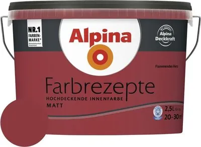 Produktbild von Alpina Wandfarbe Farbrezepte Flammendes Herz 2,5 l