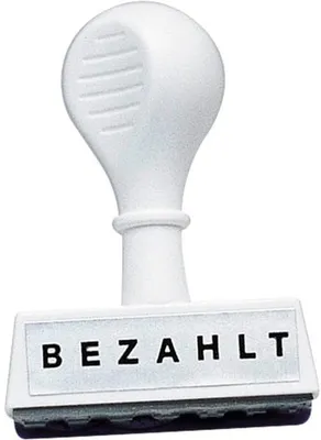 Image de WEDO® 193 9 Stempel Text Bezahlt - Abdruck 45 mm