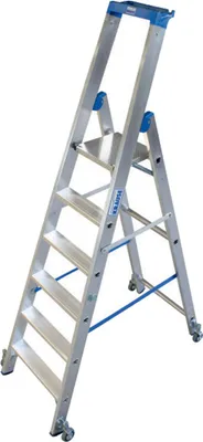 Immagine prodotto di KRAUSE STABILO Professional Stufen-StehLeiter fahrbar 6 Stufen