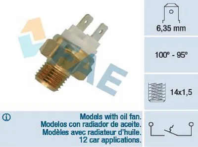Obrázek produktu pro Spínač teploty FAE, ventilátor chladiče