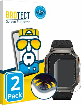 Produktbild von 2x BROTECT Fullscreen Schutzfolie für Kospet Tank M3 Ultra Displayschutz Folie Fullcover Klar Transparent