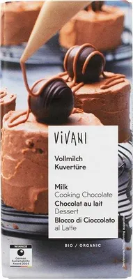 Productafbeelding van Vivani Kookchocolade Melk (80 gr)