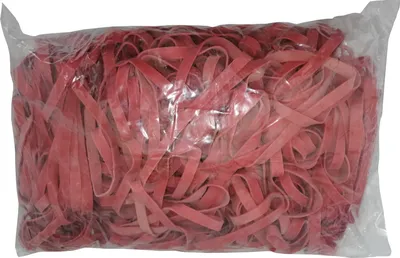 Produktbild von 1 kg Gummiringe rot 80 mm Ø 8 / 1mm breit / dick