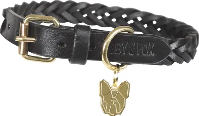 Obrázek produktu pro Digby & Fox - Obojek pro psy, kostkovaný, kožený ER2227 (M - Výstřih: 15 in-18 in) (černý)