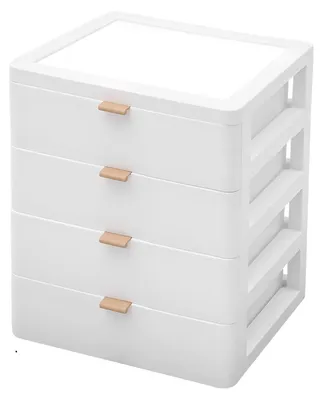 Produktbild von Aufbewahrungsbox, 3/4 Schubladen, Schreibtischorganizer, 4 Schubladen