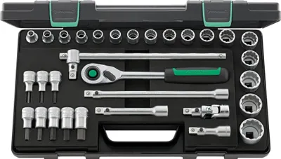 Immagine prodotto di Set di chiavi a bussola 1/2" 50/54/25/6QR 31 pezzi Stahlwille