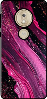 Produktbild von Smartphonica Telefon Fall geeignet für Motorola Moto G7 Power mit Marmor-Druck - TPU zurück Abdeckung Fall Marmor-Design - lila rosa