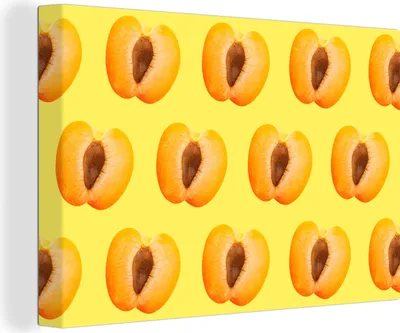 Produktbild von OneMillionCanvasses® - Leinwandbilder - 150x100 cm, Pfirsich - Muster - Farben, Wandbilder Kunstdruck Wanddekoration