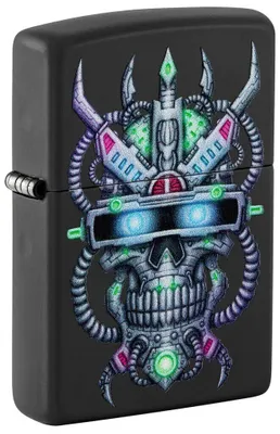 Zdjęcie produktu dla Zapalniczka Zippo Futuristic Cyber Skull Men Multicoloured Metal