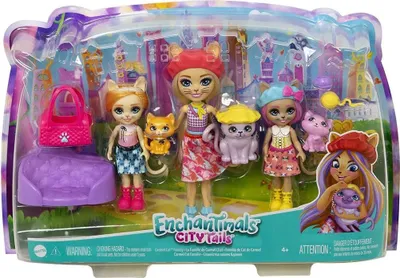 Obrázok produktu pre Enchantimals City Tails HHC11, Malá bábika, Žena, 4 rok / roky, Dievča, 177,8 mm, Viacfarebný