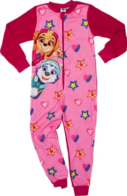 Produktbild von Paw Patrol Jumpsuit für Mädchen - Skye Overall Pyjama Schlafanzug Kinder Mehrfarbig Rosa/Pink 110-116