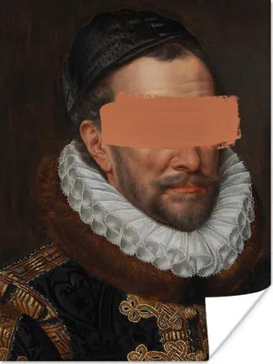 Produktbild von MuchoWow® Poster Wilhelm von Oranien - Adriaen Thomasz - Gemälde 120x160 cm - Wandbilder