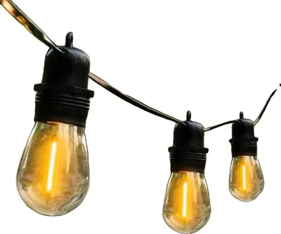 Obrázek produktu pro Venkovní osvětlení s pohádkovými světly, nerozbitné žárovky, vodotěsné provedení, 48FT 15LED, zástrčka EU