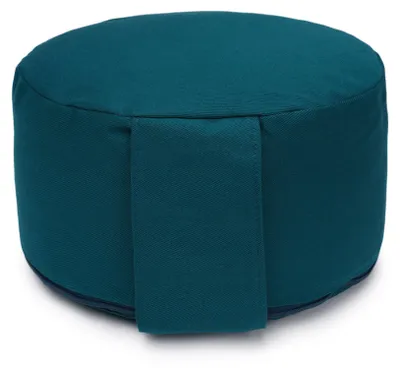Produktbild von yogabox Yogakissen Glückssitz® Classic small D - regional hergestellt - petrol 26 x 26 x 14 cm Buchweizenschalen