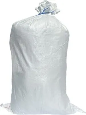 Produktbild von 100x Schwerlastsack Gewebesack Hochwassersack Getreidesack Lagersack PP mit rotem Streifen 500 x 800 mm 30 kg weiss