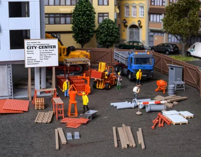Produktbild von Kibri 38538 - H0 Deko-Set Baustellenzubehör  - Neu