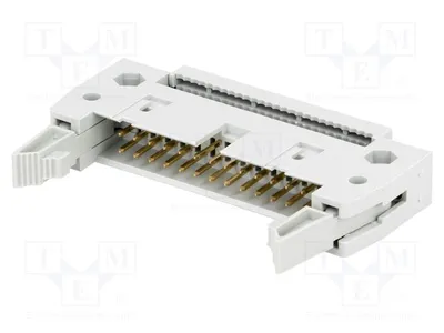 Image de 1 connecteur, pas de 1,27 mm, 26 broches mâle pour câbles plats, 1A, modèle DS1012-26LNN0A - connecteur