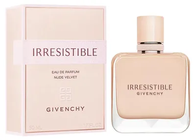 Zdjęcie produktu dla Givenchy Irresistible Nude Velvet, Kobiety, 50 ml, Perfumy w płynie, ALCOHOL • PARFUM (FRAGRANCE) • AQUA (WATER) • BUTYL METHOXYDIBENZOYLMETHANE • LINALOOL •..., 1 szt.