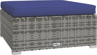 Produktbild von VidaXL 317569, Grau, Rattan, Kunststoff, Erwachsene & Kinder, 6 cm, 70 cm, 70 cm