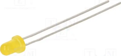 Immagine prodotto di 5 LED, 65 mcd, 3 mm, 60°, giallo, LTL1NHSH6D, diodi LED a foro passante (THT), 3 mm