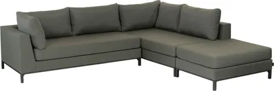 Productafbeelding van Exotan 'Capri' loungeset voor de tuin, met kussens, rechts, groen