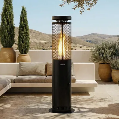 Produktbild von CREATE - FIRE ROUND PELLET HEATER - Außenofen 17,5 kW rauchfrei mit Pellets