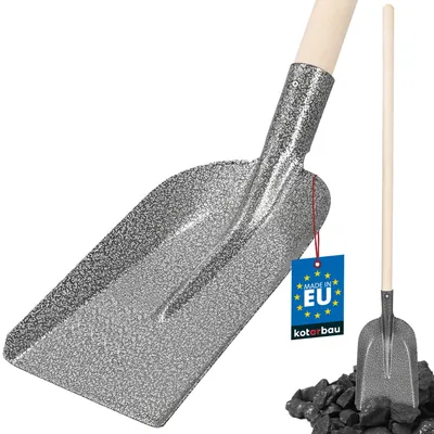 Produktbild von KOTARBAU® Robuste Kabelgrabenschaufel 270 x 183 mm Gartenschaufel für 38 mm Stieldurchmesser Stahlschaufel zum Aufnehmen von Schüttgut MIT HOLZSTIEL