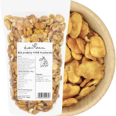 Produktbild von Geröstete Ackerbohnen Honig Senf 250 g - Knuspriger Snack