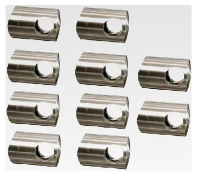 Produktbild von 10 x Querstabhalter aus Edelstahl Ø 12 mm für Rundrohr Ø 42,4 mm V2A