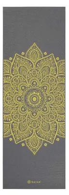 Produktbild von Gaiam - Yogamatte, Sonnenuhr PP8011 (Einheitsgröße) (Zitronengelb/Grau)