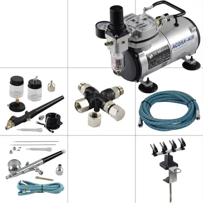 Produktbild von Agora-Tec® Airbrush Komplett-Set EXPERT IX.1