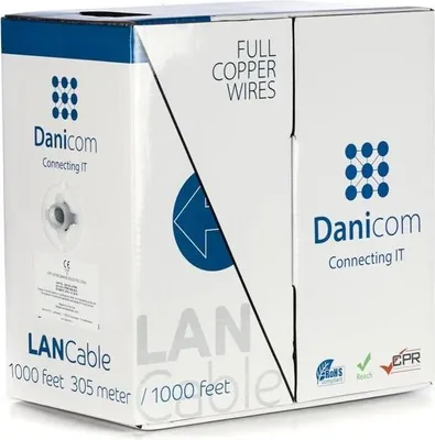 Produktbild von DANICOM CAT5E UTP 305m Starrleiter -  LSZH (Eca)