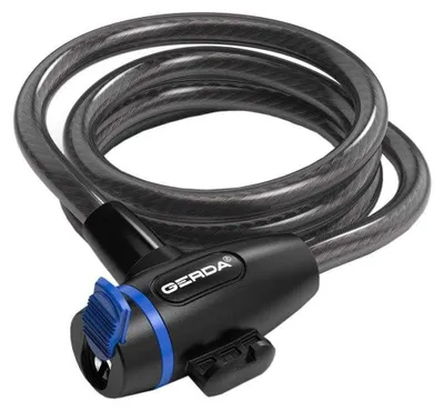 Immagine prodotto di Gerda - Lucchetto per bicicletta, Flex PP7797 (taglia unica) (nero)