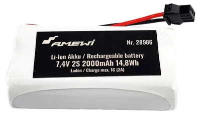Produktbild von Amewi 28986, Akku, Schwarz, Rot, Weiß